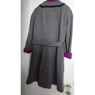 Pre-owned Sonia By Sonia Rykiel Wool Coat In Grey