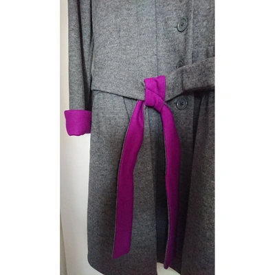 Pre-owned Sonia By Sonia Rykiel Wool Coat In Grey