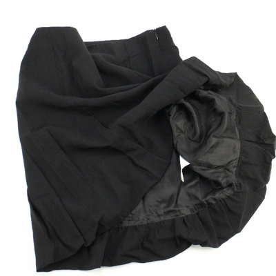 Pre-owned Akris Punto Wool Mid-length Skirt In Black