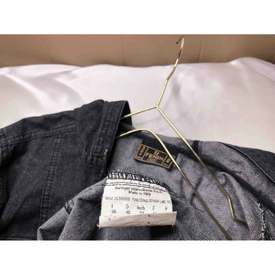Pre-owned Fendi Black Denim - Jeans Jacket