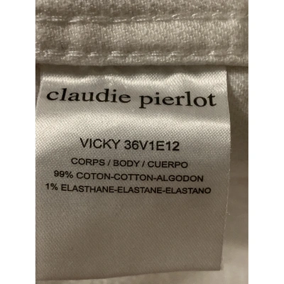 Pre-owned Claudie Pierlot Jacket In White