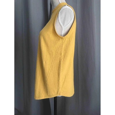 Pre-owned Comptoir Des Cotonniers Vest In Yellow