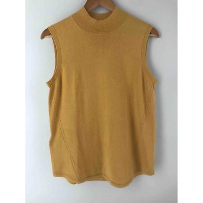 Pre-owned Comptoir Des Cotonniers Vest In Yellow