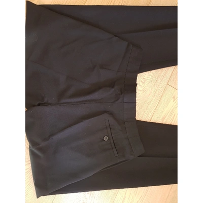 Pre-owned Maison Margiela Straight Pants In Black