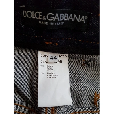 Pre-owned Dolce & Gabbana Straight Jeans In Blue