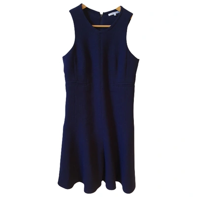 Pre-owned Carven Wool Mid-length Dress In Blue