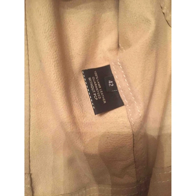 Pre-owned Sylvie Schimmel Coat In Beige