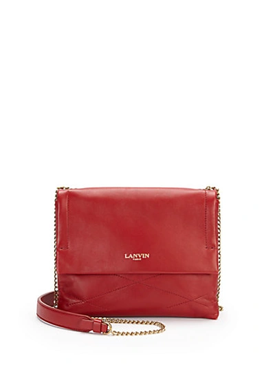 Lanvin Sugar Mini Crossbody Bag In Red