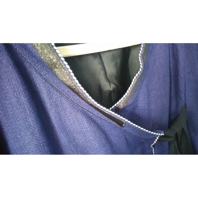 Pre-owned Philosophy Di Alberta Ferretti Linen Blazer In Purple