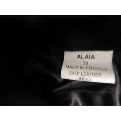 Pre-owned Alaïa Coat In Khaki
