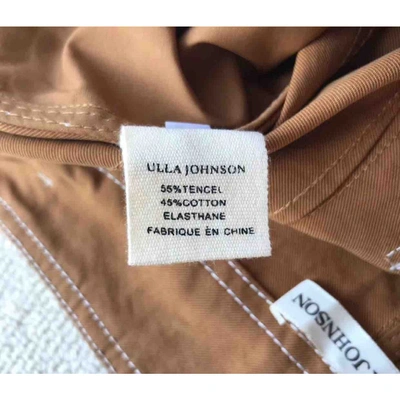 Pre-owned Ulla Johnson Camel Cotton Trousers