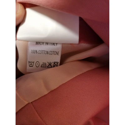 Pre-owned Trussardi Pink Cotton Dress