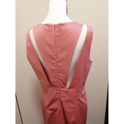 Pre-owned Trussardi Pink Cotton Dress