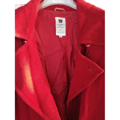 Pre-owned Emanuel Ungaro Wool Coat In Red