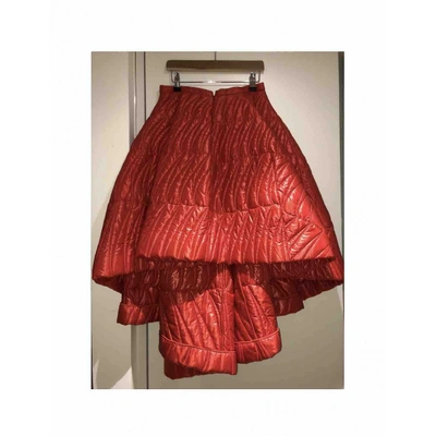 Pre-owned Dior Mid-length Skirt In Red