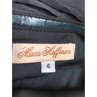 Pre-owned Mara Hoffman Silk Dress In Black
