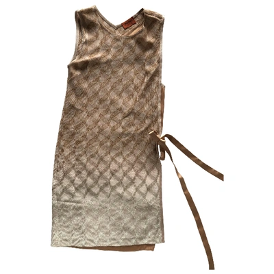 Pre-owned Missoni Mid-length Dress In Metallic