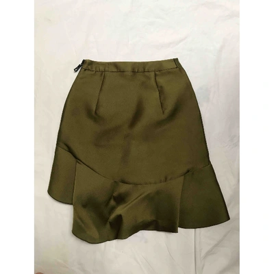 Pre-owned Preen By Thornton Bregazzi Mid-length Skirt In Green