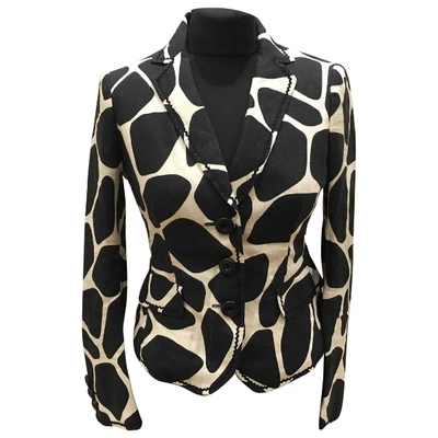 Pre-owned Moschino Cheap And Chic Linen Blazer In Multicolour