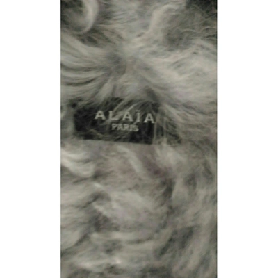 Pre-owned Alaïa Grey Shearling Coat