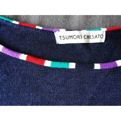 Pre-owned Tsumori Chisato Blue Linen  Top
