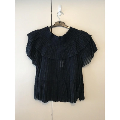 Pre-owned Ulla Johnson Blue Cotton Tops