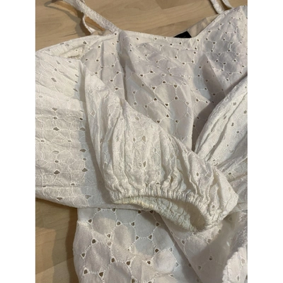 Pre-owned Anna October White Cotton Top