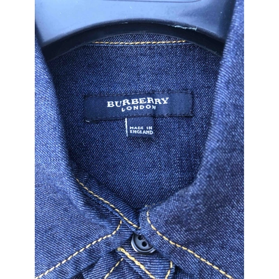 Pre-owned Burberry Blue Cotton Top