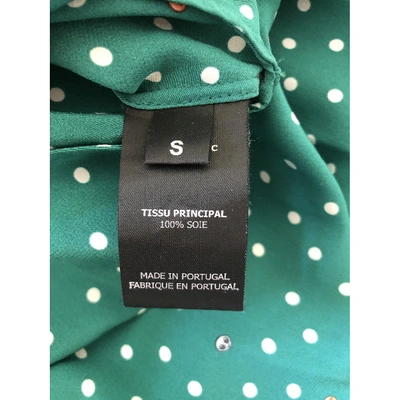 Pre-owned Vetements Green Silk Dress