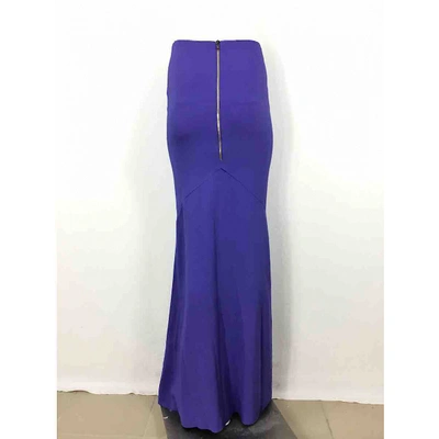 Pre-owned Roland Mouret Maxi Dress In Purple