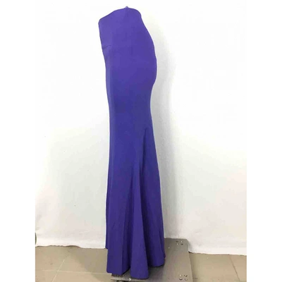 ROLAND MOURET Pre-owned Maxi Dress In Purple