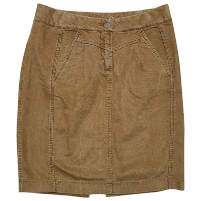 Pre-owned Evisu Mid-length Skirt In Brown