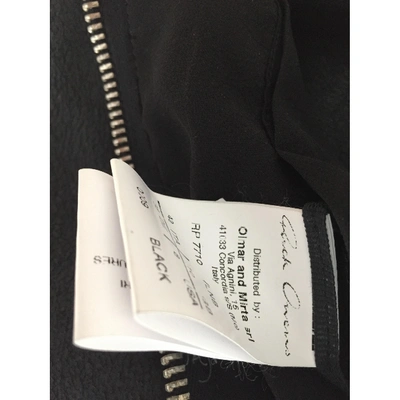 Pre-owned Rick Owens Leather Biker Jacket In Black