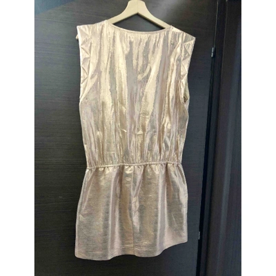 Pre-owned Maje Mini Dress In Metallic