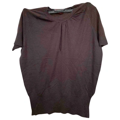 Pre-owned Brioni Cashmere T-shirt In Brown