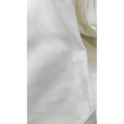 Pre-owned Kenzo Mid-length Dress In White
