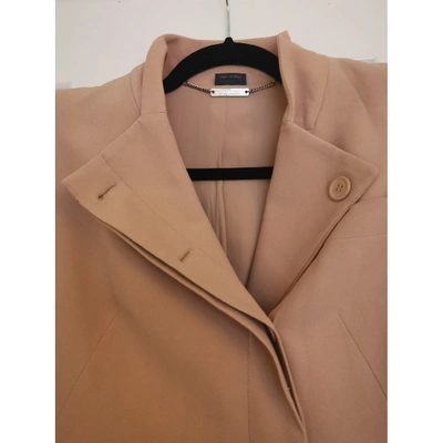 Pre-owned Alexander Mcqueen Coat In Pink