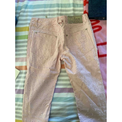 Pre-owned Dior Pink Denim - Jeans Jeans