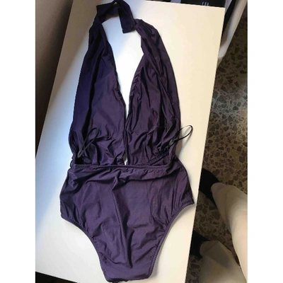 Pre-owned Lenny Niemeyer One-piece Swimsuit In Purple