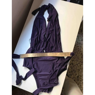 Pre-owned Lenny Niemeyer One-piece Swimsuit In Purple