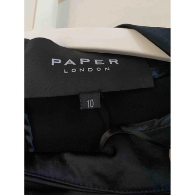 Pre-owned Paper London Trousers In Navy