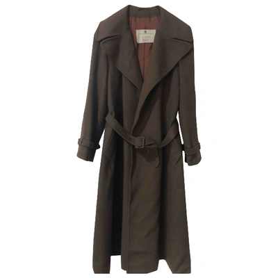 Pre-owned Harrods Brown Cashmere Coats