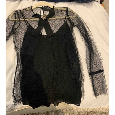 Pre-owned Gucci Lace Blouse In Black