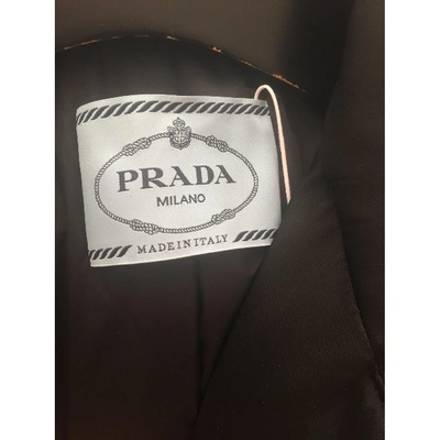 Pre-owned Prada Coat In Black