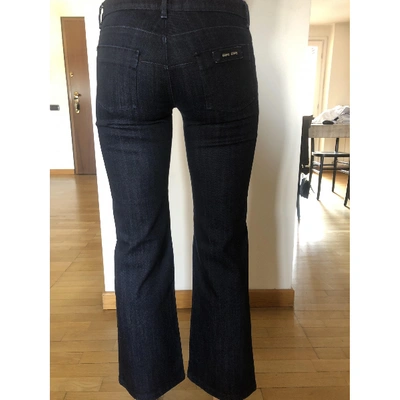 Pre-owned Miu Miu Blue Denim - Jeans Jeans