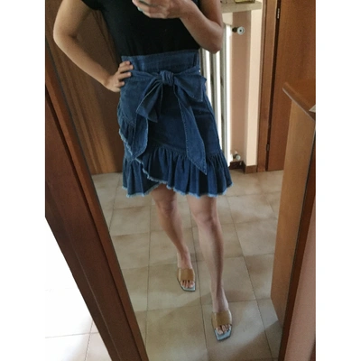 Pre-owned Isabel Marant Étoile Blue Denim - Jeans Skirt