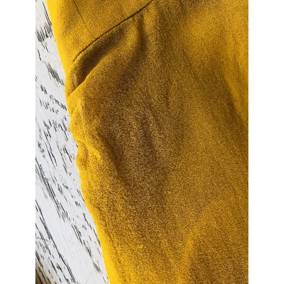 Pre-owned Dundas Mini Dress In Yellow