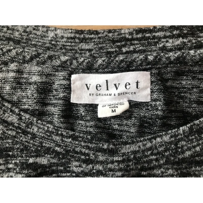 Pre-owned Velvet Anthracite Polyester Knitwear