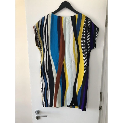 Pre-owned Diane Von Furstenberg Mini Dress In Multicolour