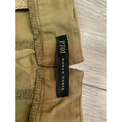 Pre-owned Pt01 Cotton Trousers
